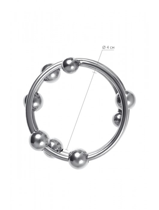 Большое металлическое кольцо под головку пениса - ToyFa - купить с доставкой в Димитровграде