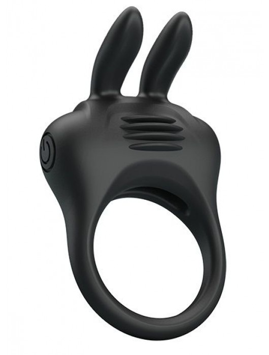 Черное эрекционное кольцо с вибрацией Davion - Baile - в Димитровграде купить с доставкой