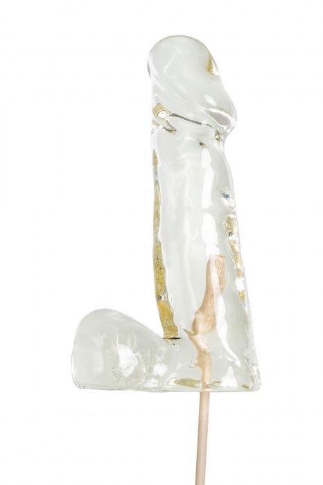 Прозрачный леденец в форме пениса со вкусом пина колада - Sosuчki - купить с доставкой в Димитровграде