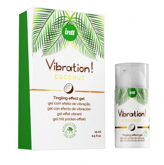 Возбуждающий гель с ароматом кокоса Vibration Coconut - 15 мл. - INTT - купить с доставкой в Димитровграде