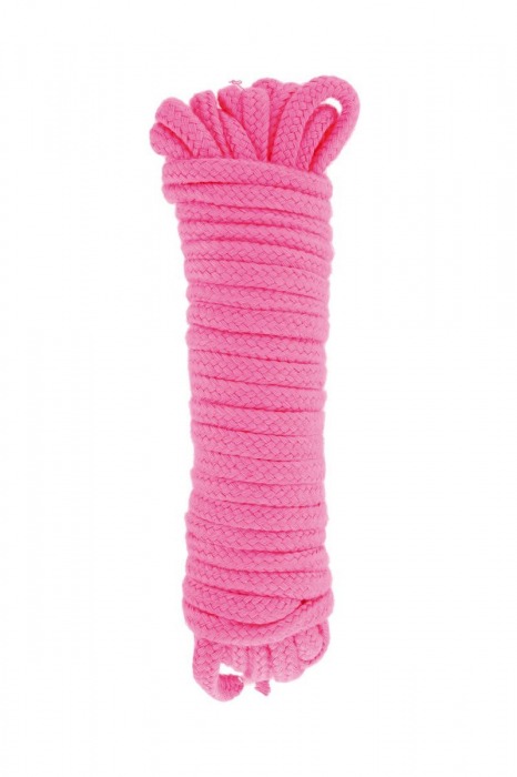 Розовая веревка для связывания Sweet Caress Rope - 10 метров - Sweet Caress - купить с доставкой в Димитровграде