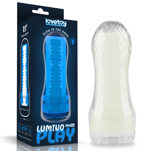 Светящийся в темноте мастурбатор Lumino Play Masturbator Ribbed - Lovetoy - в Димитровграде купить с доставкой