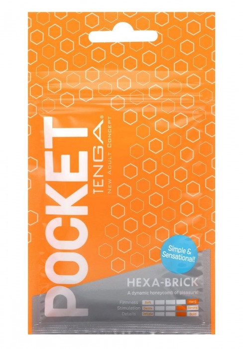 Карманный мастурбатор HEXA-BRICK - Tenga - в Димитровграде купить с доставкой
