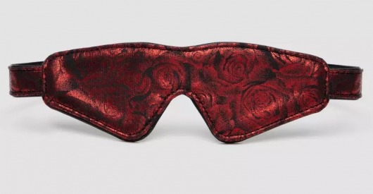 Двусторонняя красно-черная маска на глаза Reversible Faux Leather Blindfold - Fifty Shades of Grey - купить с доставкой в Димитровграде