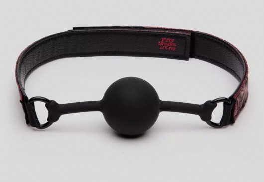 Кляп-шар на двусторонних ремешках Reversible Silicone Ball Gag - Fifty Shades of Grey - купить с доставкой в Димитровграде