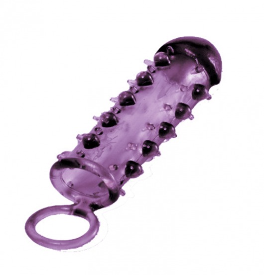 Закрытая фиолетовая насадка с пупырышками SAMURAI PENIS SLEEVE PURPLE - 14,5 см. - NMC - в Димитровграде купить с доставкой