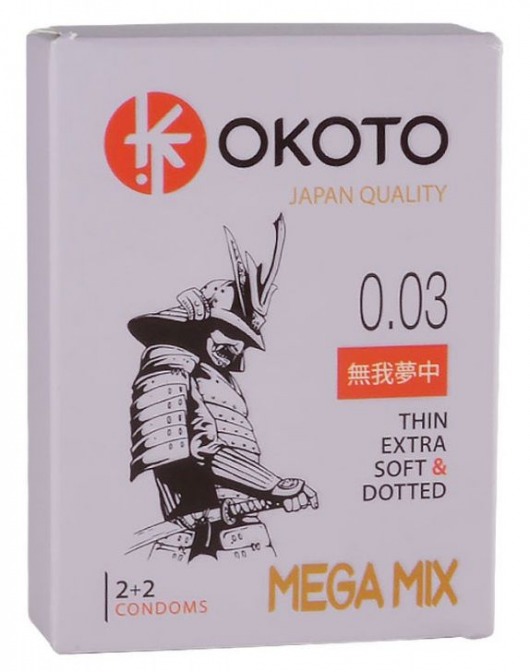Набор из 4 презервативов OKOTO MegaMIX - Sitabella - купить с доставкой в Димитровграде