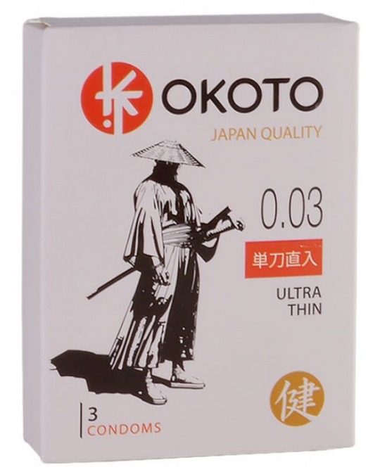 Ультратонкие презервативы OKOTO Ultra Thin - 3 шт. - Sitabella - купить с доставкой в Димитровграде