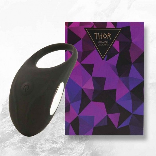 Черное эрекционное виброкольцо Thor Cockring - FeelzToys - в Димитровграде купить с доставкой