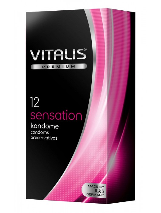 Презервативы VITALIS PREMIUM sensation с пупырышками и кольцами - 12 шт. - Vitalis - купить с доставкой в Димитровграде