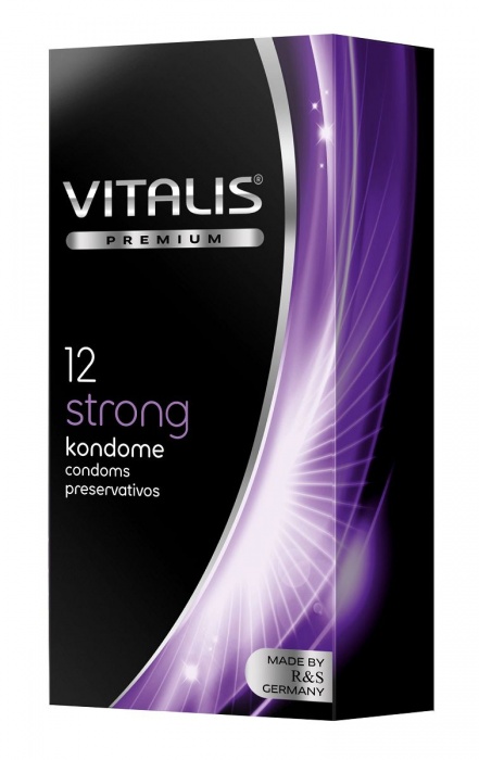 Презервативы с утолщённой стенкой VITALIS PREMIUM strong - 12 шт. - Vitalis - купить с доставкой в Димитровграде