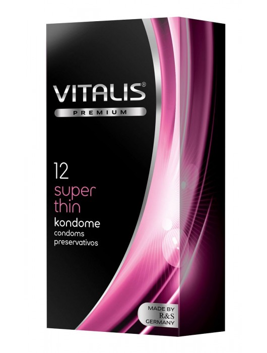 Ультратонкие презервативы VITALIS PREMIUM super thin - 12 шт. - Vitalis - купить с доставкой в Димитровграде