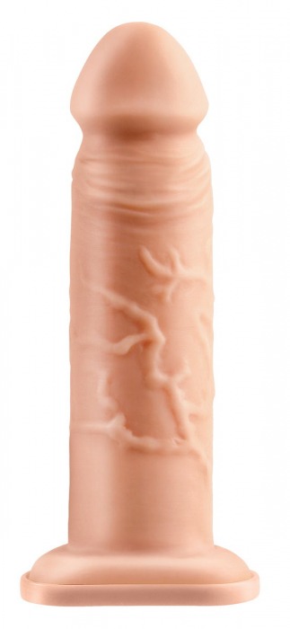 Телесный реалистичный фаллоимитатор с полостью Silicone Hollow Extension - 20 см. - Pipedream - купить с доставкой в Димитровграде
