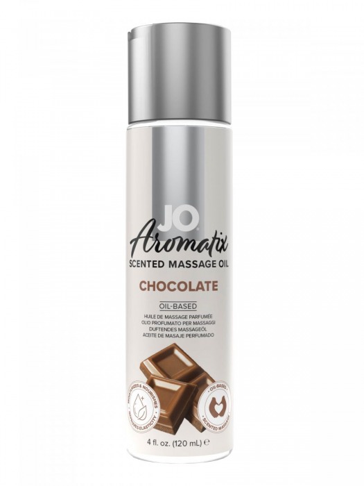 Массажное масло JO Aromatix Massage Oil Chocolate с ароматом шоколада - 120 мл. - System JO - купить с доставкой в Димитровграде
