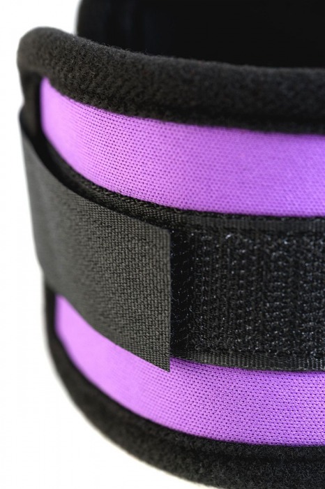 Наручники из неопрена фиолетового цвета - ToyFa - купить с доставкой в Димитровграде