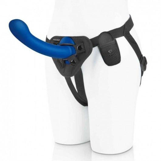 Синяя насадка Remote Control P-Spot G-Spot с черными трусиками - 20 см. - Pegasus - купить с доставкой в Димитровграде