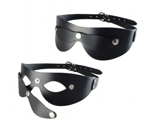 Черная кожаная маска  Новичок - Sitabella - купить с доставкой в Димитровграде