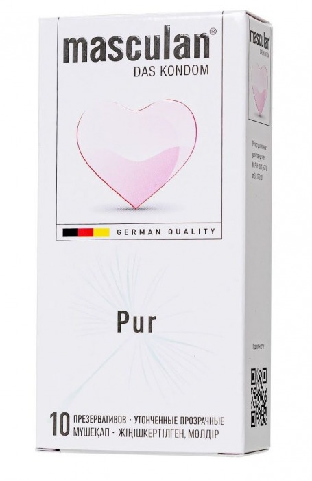 Супертонкие презервативы Masculan Pur - 10 шт. - Masculan - купить с доставкой в Димитровграде
