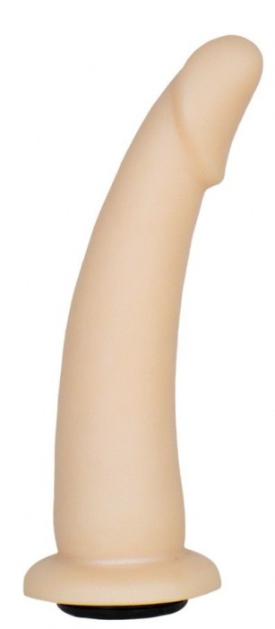 Телесная гладкая насадка-фаллоимитатор Harness - 17 см. - LOVETOY (А-Полимер) - купить с доставкой в Димитровграде