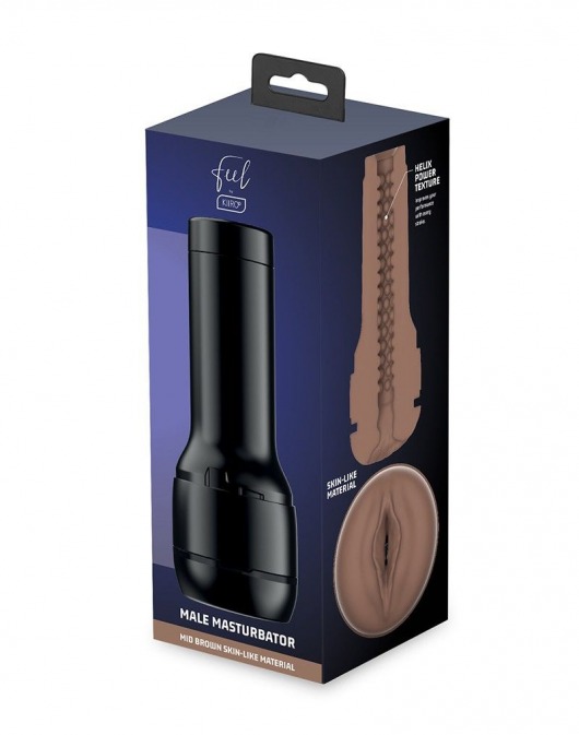Коричневый мастурбатор-вагина Feel Stroker - Kiiroo - в Димитровграде купить с доставкой