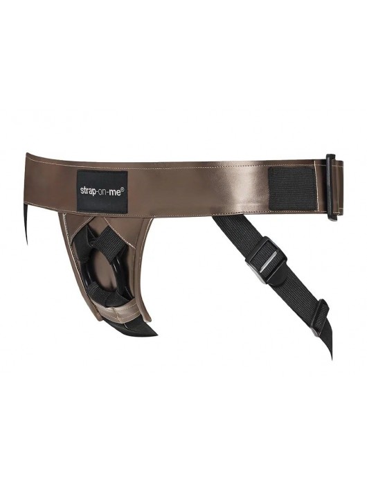 Бронзовый пояс для насадок Curious Harness - Strap-on-me - купить с доставкой в Димитровграде