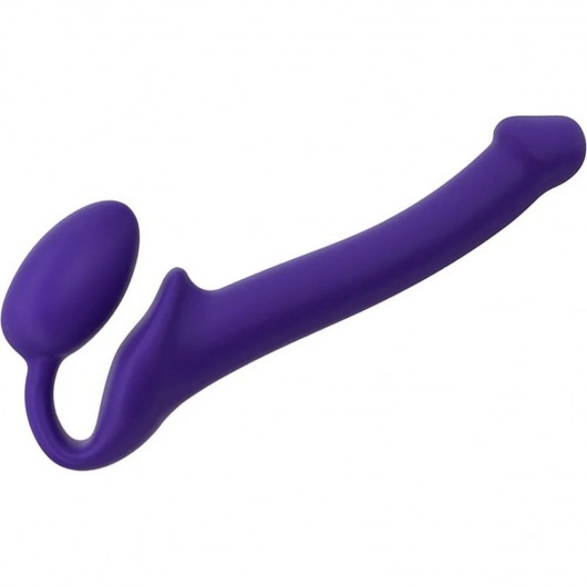 Фиолетовый безремневой страпон Silicone Bendable Strap-On - size S - Strap-on-me - купить с доставкой в Димитровграде