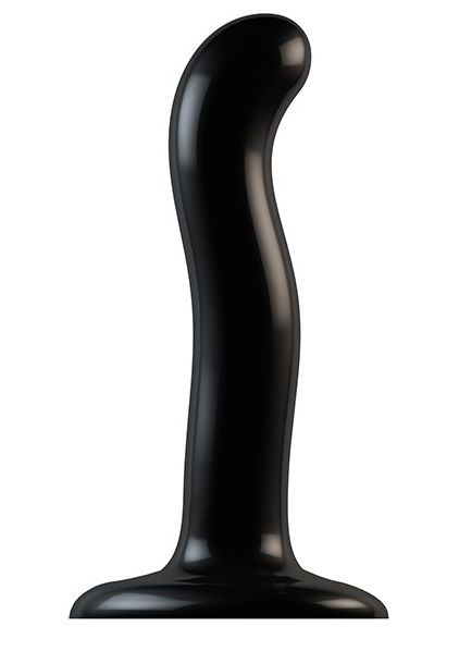 Черный фаллоимитатор-насадка Strap-On-Me P G spot Dildo size S - 16,4 см. - Strap-on-me - купить с доставкой в Димитровграде
