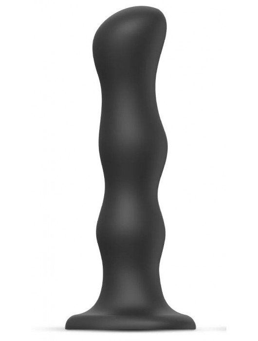 Черная насадка Strap-On-Me Dildo Geisha Balls size XL - Strap-on-me - купить с доставкой в Димитровграде