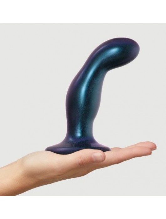 Темно-синяя насадка Strap-On-Me Dildo Plug Snaky size M - Strap-on-me - купить с доставкой в Димитровграде