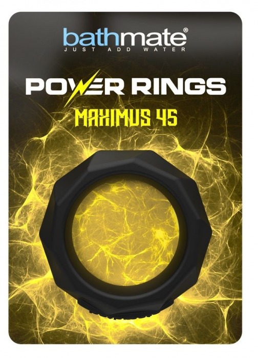 Черное эрекционное кольцо Maximus 45 - Bathmate - в Димитровграде купить с доставкой