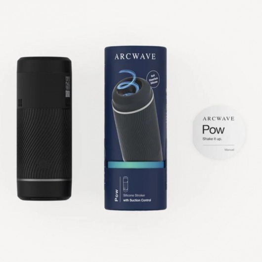 Черный мастурбатор с контролем всасывания Arcwave Pow Stroker - Arcwave - в Димитровграде купить с доставкой