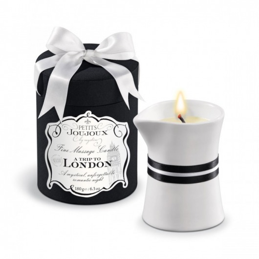Массажное масло в виде большой свечи Petits Joujoux London с ароматом ревеня, амбры и чёрной смородины - MyStim - купить с доставкой в Димитровграде