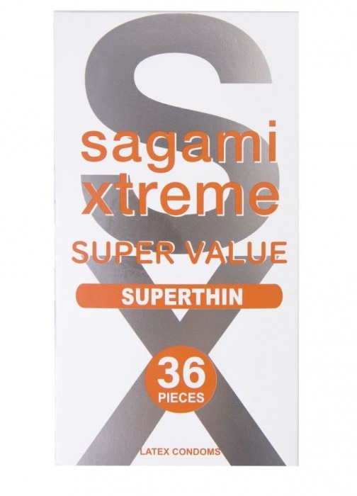 Ультратонкие презервативы Sagami Xtreme Superthin - 36 шт. - Sagami - купить с доставкой в Димитровграде