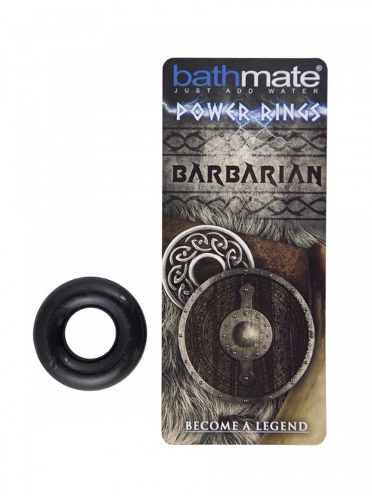 Чёрное эрекционное кольцо Barbarian - Bathmate - в Димитровграде купить с доставкой