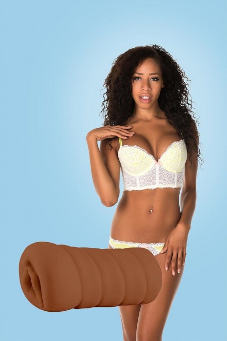 Коричневый мастурбатор-вагина BRIANNA - Dream Toys - в Димитровграде купить с доставкой