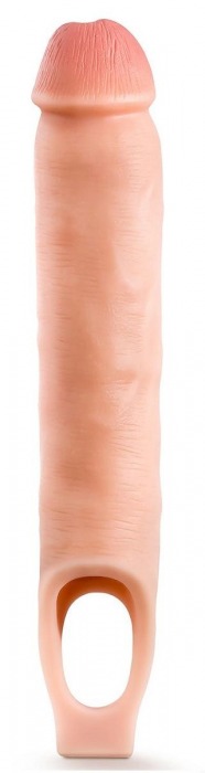 Телесная насадка-удлинитель 11.5 Inch Silicone Cock Sheath Penis Extender - 29,2 см. - Blush Novelties - в Димитровграде купить с доставкой