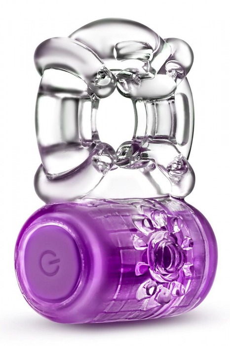 Фиолетовое эрекционное виброкольцо One Night Stand Vibrating C-Ring - Blush Novelties - в Димитровграде купить с доставкой
