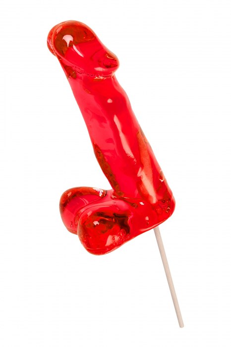 Красный леденец в форме члена со вкусом виски - 173 гр. - Sosuчki - купить с доставкой в Димитровграде
