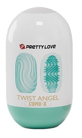Бирюзовый мастурбатор-яйцо Twist Angel - Baile - в Димитровграде купить с доставкой