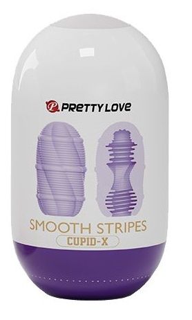 Сиреневый мастурбатор-яйцо Smooth Stripes - Baile - в Димитровграде купить с доставкой