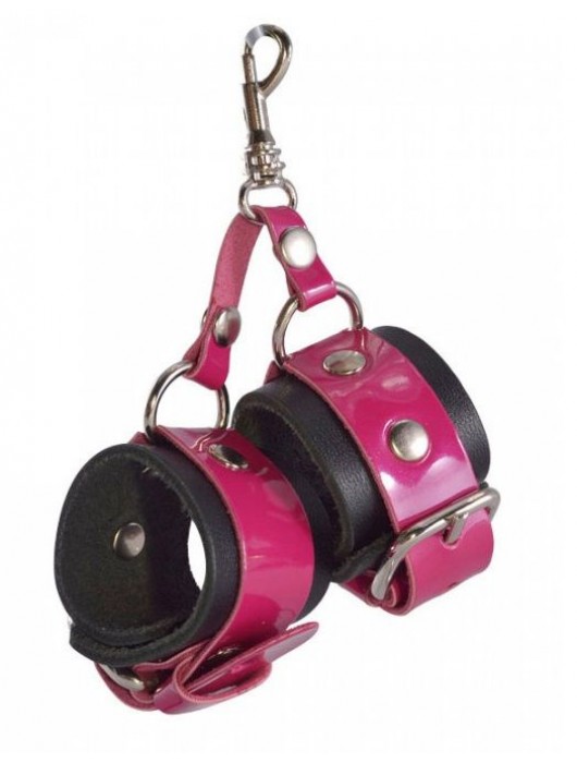 Розово-черный брелок  Наручники - Sitabella - купить с доставкой в Димитровграде