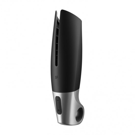 Черный мастурбатор с вибрацией Power Masturbator - Satisfyer - в Димитровграде купить с доставкой