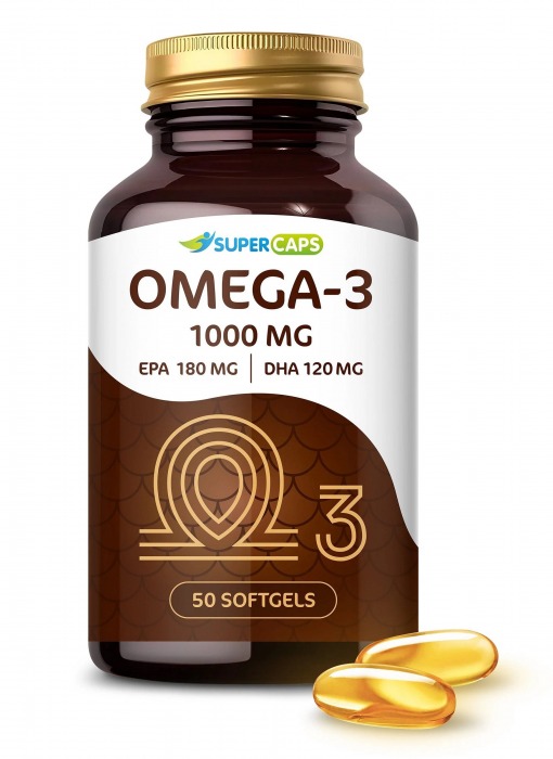 Пищевая добавка SuperCaps OMEGA-3 - 50 капсул (1000 мг) - SuperCaps - купить с доставкой в Димитровграде