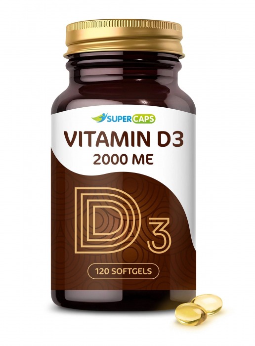 Пищевая добавка SuperCaps VITAMIN D3 2000 ME - 120 капсул - SuperCaps - купить с доставкой в Димитровграде