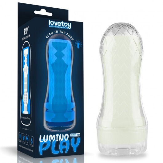 Светящийся в темноте мастурбатор Lumino Play Masturbator Pocketed - Lovetoy - в Димитровграде купить с доставкой