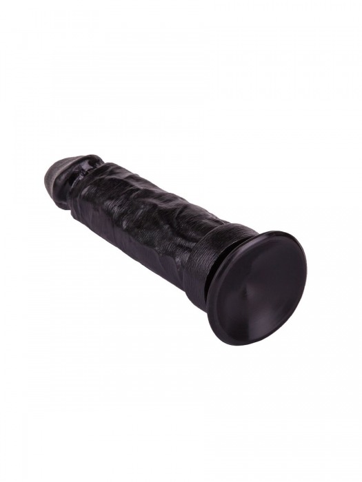 Крупный чёрный фаллоимитатор без мошонки - 20,5 см. - LOVETOY (А-Полимер)