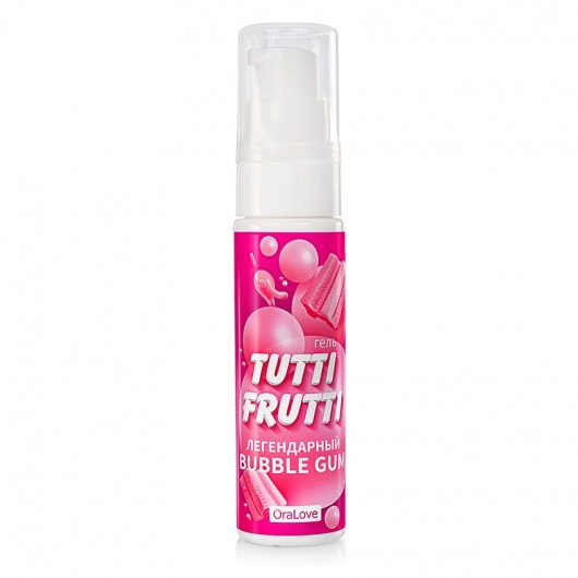 Интимный гель на водной основе Tutti-Frutti Bubble Gum - 30 гр. - Биоритм - купить с доставкой в Димитровграде