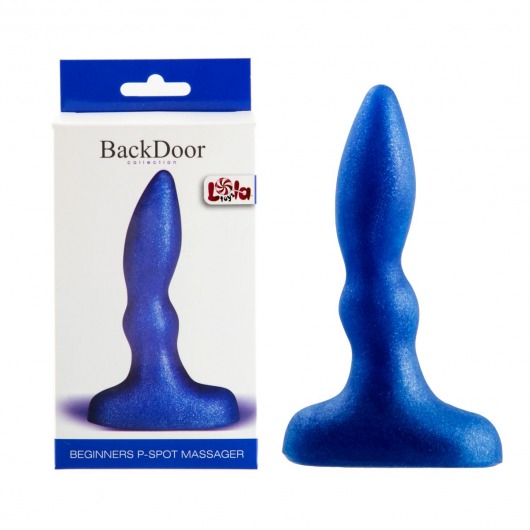 Синий анальный стимулятор Beginners p-spot massager - 11 см. - Lola Games - в Димитровграде купить с доставкой