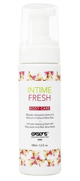 Органическая интимная очищающая пенка Intime Fresh - 150 мл. - Exsens - купить с доставкой в Димитровграде