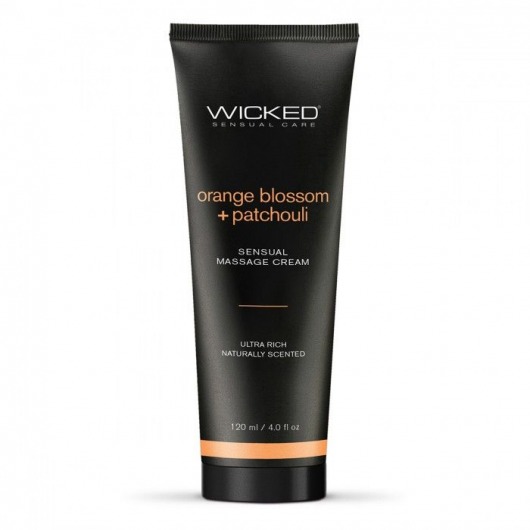 Массажный легкий крем WICKED Orange Blossom plus Patchouli - 120 мл. - Wicked - купить с доставкой в Димитровграде
